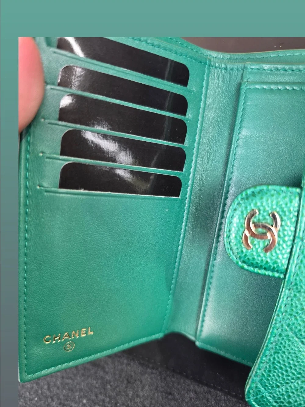 Chanel Emerald wallet